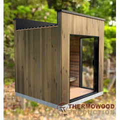 Модульна міні лазня 2,3 х2, 3м Gartensauna-17 від Thermowood Production під ключ від виробника Чернівці