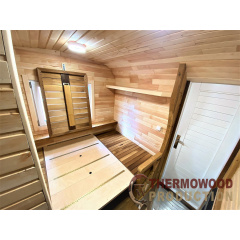 Мобільна квадро баня бочка 2.4x4.5м під ключ від Thermowood Production Київ
