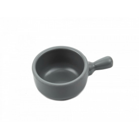 Соусник из меламина круглый с ручкой One Chef 40 мл 86×58×32 мм Пастельно серый