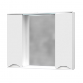 Зеркальный шкаф в ванную Van Mebles Верона 900х750 с подсветкой, прямоугольный