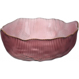 Салатниця Pivonia 17х7 см Пурпурний із золотом BonaDi DP232996