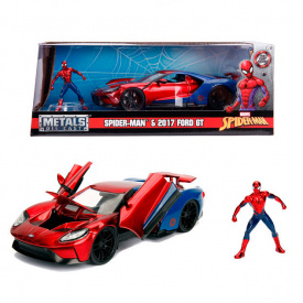 Автомодель машинка Марвел Форд GT (2017) с фигуркой Человека-Паука IG-OL185905 Jada