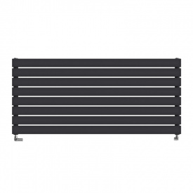 Дизайнерский радиатор IDEALE VITTORIA 544×1200 горизонтальный, черный матовый