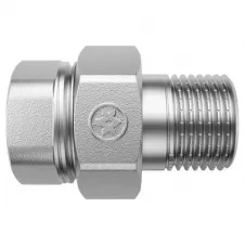 Американка прямая MIRAYA 1/2" НВ, никель (205101)