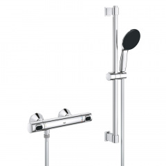 Змішувач термостатичний для душу Grohe QuickFix Precision Flow з душовим гарнітуром, хром (34800001) Ладан
