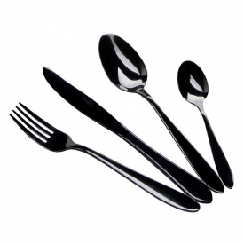 Набор столовых приборов Berlinger Haus Collection 24 предмета Black (BH-3077)