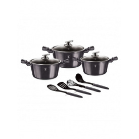 Набор посуды 10 предметов Berlinger Haus Metallic Line Carbon Pro Edition (BH-6919)