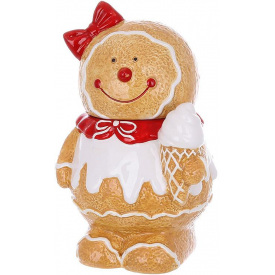 Ємність із кришкою BonaDi Gingerbread girl для сипучих продуктів 1200 мл Різнокольоровий DP232350