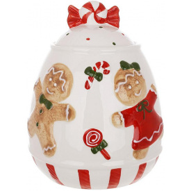 Емкость с крышкой BonaDi Merry Gingerbread для сыпучих продуктов 1900 мл Разноцветный DP233117