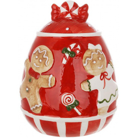Емкость с крышкой BonaDi Merry Gingerbread для сыпучих продуктов 1900 мл Разноцветный DP233118