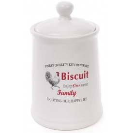 Банка Bona керамическая Toskana Family BISCUIT 1.75л для хранения сыпучих продуктов DP37756