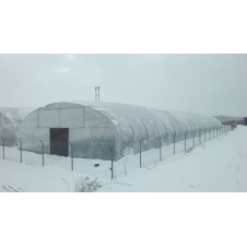 Фото - Теплиця під ключ з надувом плівки "Округла 10х20" розміром 10х20х4.3 Теплиця під ключ з надувом плівки "Округла 10х20" розміром 10х20х4.3