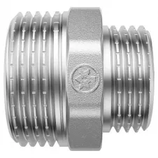Ниппель латунный MIRAYA 1/2"x3/4" НН, редукционный