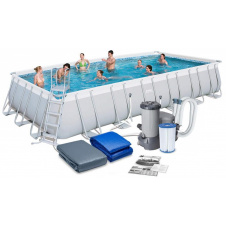 Bestway Каркасний басейн Bestway 56474 (732х366х132 см) з картриджним фільтром, драбиною та тентом