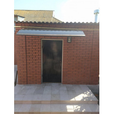 Готовий дашок з полікарбонату над дверима Dash'Ok 2,05х1 м Фауна прозорий