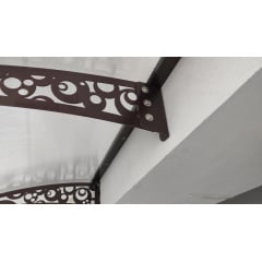 Металический сборный навес (козырек) над дверью Dash'Ok 3.05x1 м Style, медь антик, мон 4 мм, бронза Киев