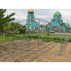Теплиця "Дарина підсилена" 4х8м, труба 30х30мм з плівкою 120 мкм Долина