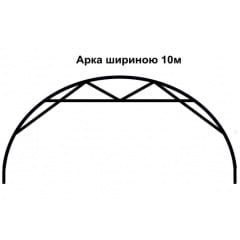 Теплиця "Західна-10х10" 10х10х4.5м + подвійна плівка 150 мкм+ зигзаг профіль Суми