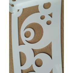 Металевий збірний навіс (козирок) над дверима Dash`Ok 3.05x1 м Style, білий, мон 4 мм, бронза Білгород-Дністровський