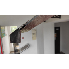 Металевий збірний навіс (козирок) над дверима Dash'Ok 3.05x1.5 м Style, темно-сірий, мон 4 мм, бронза Обухів