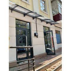 Готовый навес из поликарбоната над входом Dash'Ok 2,05х1 м Хайтек Молочанск