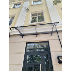 Готовый навес из поликарбоната над входом Dash'Ok 2,05х1 м Хайтек Молочанск