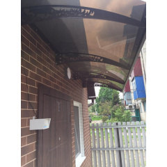 Готовий збірний козирок (навіс) над дверима Dash'Ok 3,05х1,5 м Фауна Вараш