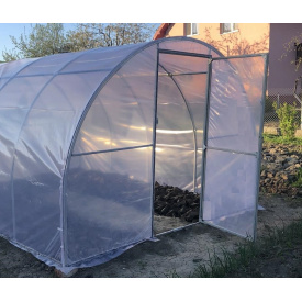 Теплиця "Косиця" 3 х 8 м, (труба оцинкована 20х20 мм.), повний комплект "Преміум", плівка UV-4, 100 мкм.