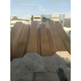 Поликарбонат профилированный TOPLIGHT GR 76/18 UV2 0.9мм бронза микропризмы