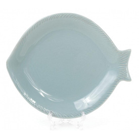 Блюдо Bona сервировочное Ceramic Морской Бриз Рыба 31х25х3см DP40955