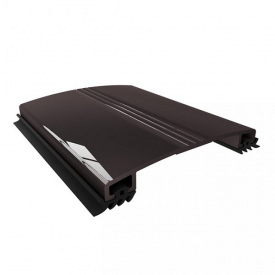 Алюмінієвий профіль притискна кришка АПК-40 бронзовий з ущільнювачем