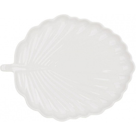 Порцелянові блюда BonaDi White City Leaf набір 26х21 см Білий 4 шт DP231699