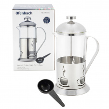 Заварник френчпресс с мерной ложкой 600ml для чая и кофе KL226216 Kamille