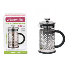 Стеклянный заварник Frenchpress 0.6мл KL225539 Kamille