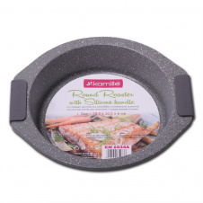 Духовая форма из углеродной стали для запикания grey Kamille 28.5x26.5 см KL225444