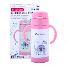 Термобутылка детская Kamille 350 ml Pink (KL225872)