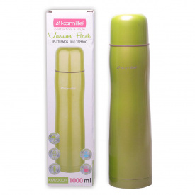 Термос зеленый 1000ml из нержавеющей стали KL226066 Kamille