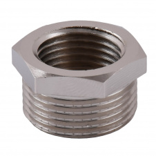 Футорка латунная SOLOMON 3/4"x1/2" ВН, никель