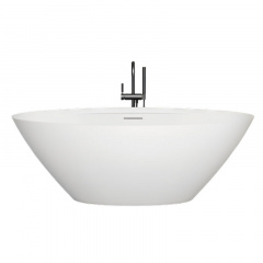 Ванна отдельностоящая WGT Water Stone AMORE 1800x850 овальная, белая (с покрытием MIRASOFT) Бородянка