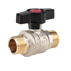 Шаровой кран MAREK 1/2" НН прямой, никель Буча