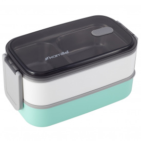 Эргономичный и компактный контейнер двойной turquoise 1400мл KL226257 Kamille