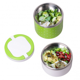 Эргономичный и компактный контейнер двойной зеленый 1080мл KL225904 Kamille