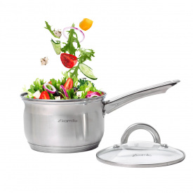 Кухонный ковш с из нержавеющей стали с крышкой 1.8л KL224977 Kamille