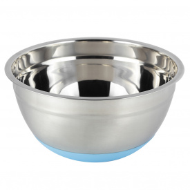 Кухонная миска из нержавеющей стали с силиконовым дном 20х10см KL225275 Kamille