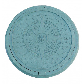 Люк канализационный Воюс 1т 630 мм Зеленый