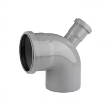 Колено канализационное TA Sewage 110х50х110 мм 90° (Ew_110/90*50/67)