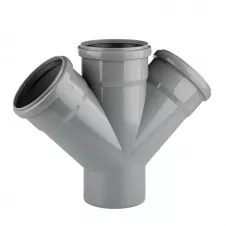 Крестовина канализационная TA Sewage 110 мм 45° (CZ110017)