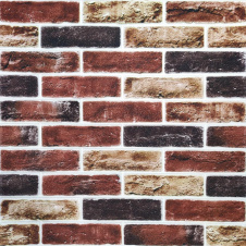 Самоклеящаяся 3D панель Sticker Wall SW-00001183 Кирпич клинкер бежевый 700х700х5мм