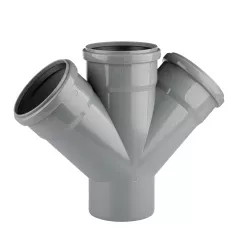 Крестовина канализационная TA Sewage 110 мм 45° (CZ110017) Никополь