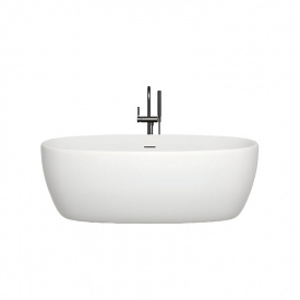 Ванна отдельностоящая WGT Water Stone SOLE 1700x850 овальная, белая матовая